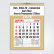 Calendário Comercial de Parede com Vareta Ref.: 3504-FV