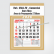 Calendário Comercial de Parede com Vareta Ref.: 3504-FV