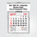 Calendário Comercial de Parede com Vareta Ref.: 3507-FV