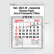 Calendário Comercial de Parede com Vareta Ref.: 3507-FV