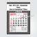 Calendário Comercial de Parede com Vareta Ref.: 3511-FV