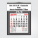Calendário Comercial de Parede com Vareta Ref.: 3511-FV