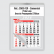 Calendário Comercial Econômico de Parede com Vareta Ref.: 3503-FEV
