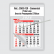Calendário Comercial Econômico de Parede com Vareta Ref.: 3503-FEV