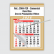 Calendário Comercial Econômico de Parede com Vareta Ref.: 3504-FEV
