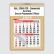 Calendário Comercial Econômico de Parede com Vareta Ref.: 3504-FEV