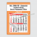 Calendário Comercial Econômico de Parede com Vareta Ref.: 3506-FEV