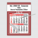 Calendário Comercial Econômico de Parede com Vareta Ref.: 3509-FEV