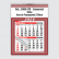 Calendário Comercial Econômico de Parede com Vareta Ref.: 3509-FEV