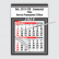 Calendário Comercial Econômico de Parede com Vareta Ref.: 3511-FEV