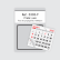 Micro Comercial com Bloco 12 meses 8x7,8cm
