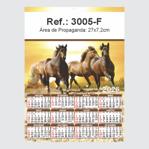 Folhinha de Parede Ref.: 3005-F Base Duplex 250g 27x37 1 Cromo   