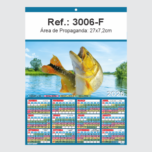 Folhinha de Parede Ref.: 3006-F Base Duplex 250g 27x37 1 Cromo   