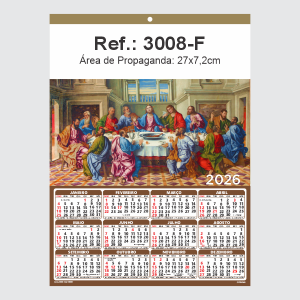 Folhinha de Parede Ref.: 3008-F Base Duplex 250g 27x37 1 Cromo   