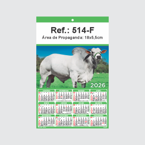 Folhinha de Parede Ref.: 514-F Base Duplex 250g 18x27 1 Cromo   